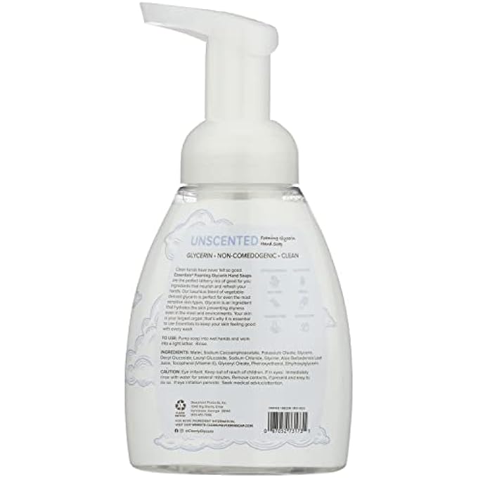 ESSENTIALS FOAMING GLYCERIN HAND SOAP, UNSCENTED, 8-FLUID OUNCE, PACK OF 2 - Image 3